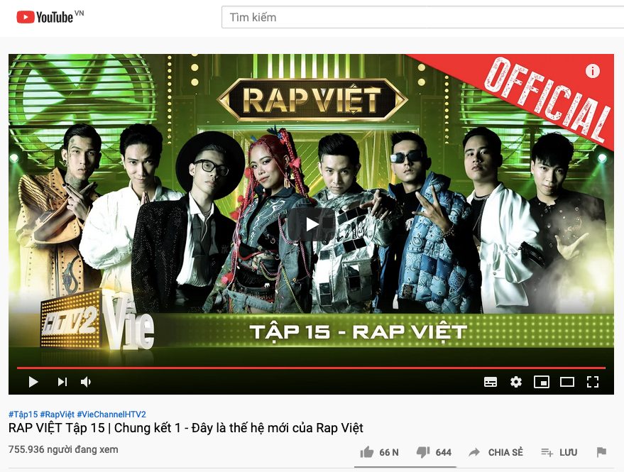 Tập 15 - Chung kết 1 "Rap Việt" đạt kỷ lục mới về lượt xem trên nền tảng YouTube. Chung kết Rap Việt: Gonzo hướng về miền Trung, G.Ducky khiến Karik bật khóc ảnh 8