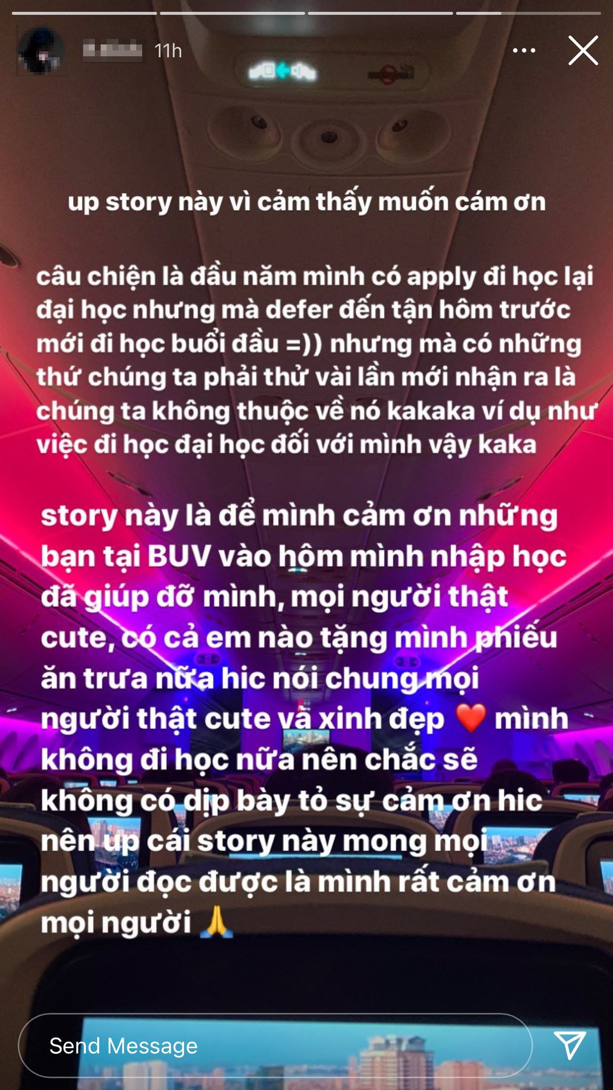 Nguyên văn lời chia sẻ của Tlinh về quyết định nghỉ học Đại học - Ảnh chụp màn hình Kết thúc hành trình Rap Việt, Tlinh quyết định rời trường Đại học sau buổi học đầu tiên ảnh 3