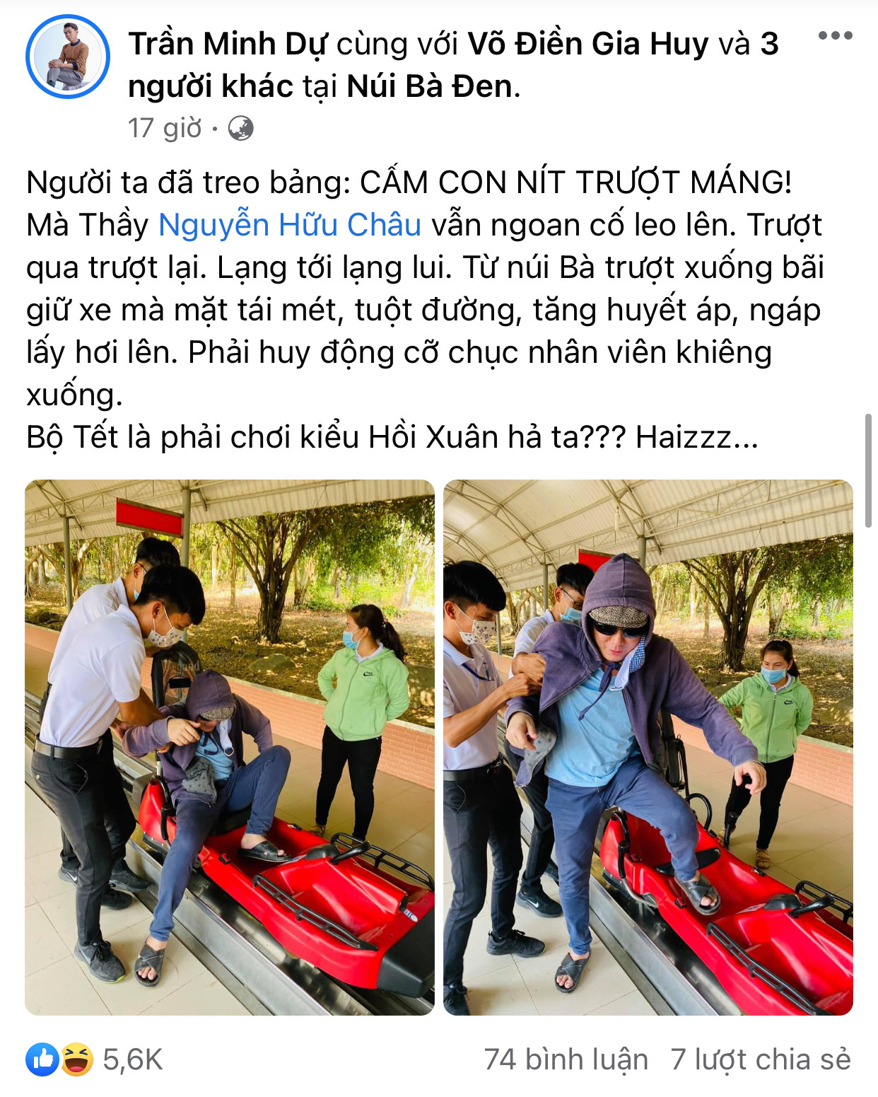 1001 biểu cảm du Xuân đầu năm của Minh Dự: Khi đi hết mình, khi về hết hồn! ảnh 3