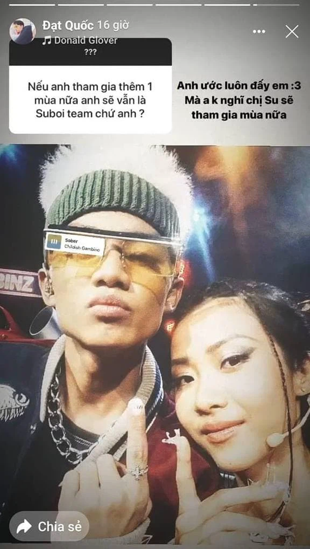 Rap Việt mùa 2: Karik “đánh tiếng” sẽ tái ngộ, Suboi có khả năng không trở lại ghế nóng ảnh 1