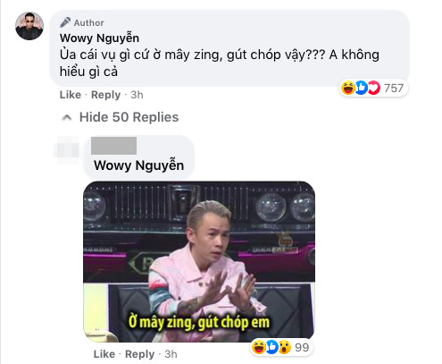 Riêng Wowy dù không hề vắng mặt ở bất kì tập phát sóng nào suốt 3 tháng nhưng vẫn không biết "Ờ Mây Zing Gút Chóp Em" là gì Sau “Rap Việt”, Binz không chỉ có một pose mà còn “bão” trend chỉ bằng một câu ảnh 8