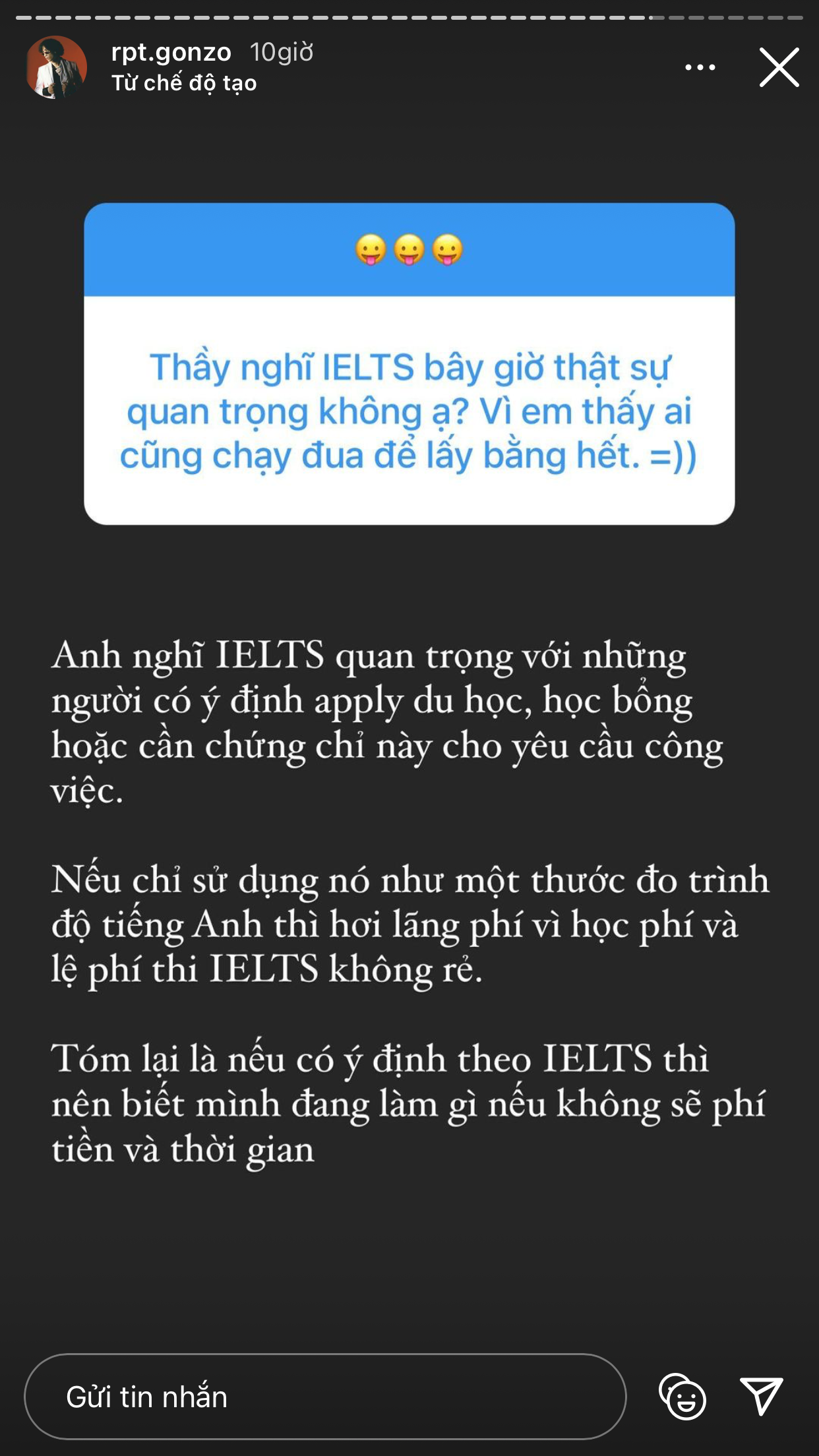Các sĩ tử IELTS cần “bí kíp” lấy điểm cao, hãy cứ follow Instagram “Thầy Nam” Gonzo ảnh 5