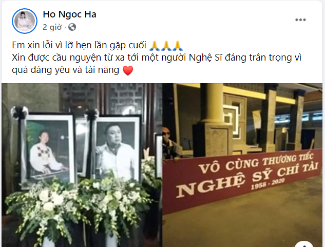 Nhiều nghệ sĩ đành gửi lời tiễn biệt vì không thể dự tang lễ của cố nghệ sĩ Chí Tài ảnh 3