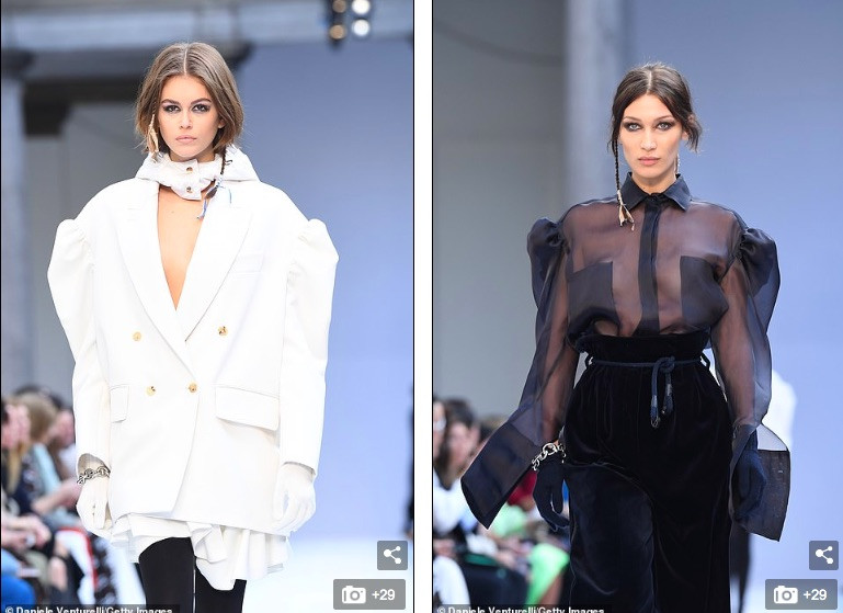 Con gái siêu mẫu của Cindy Crawford và Bella Hadid ngực trần catwalk ảnh 5