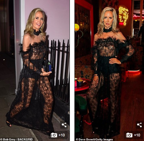 Sao nữ nghiện hở bạo lại mặc như không, lộ nguyên vòng 1 với váy xuyên thấu ảnh 1