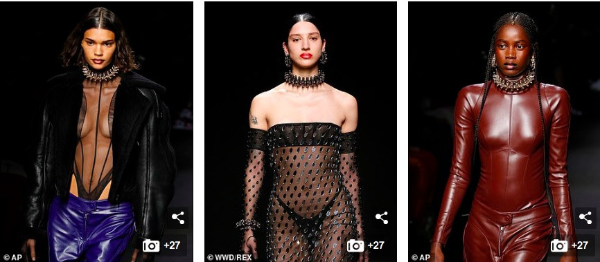 Người mẫu khoe trọn vòng 1 trên sàn catwalk ảnh 3