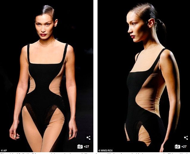 Không nội y catwalk, Bella Hadid khoe đường cong tuyệt mỹ 'thôi miên' người nhìn ảnh 4