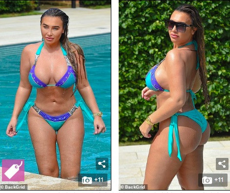 Lauren Goodger khoe ba vòng ngoại cỡ với bikini ảnh 4