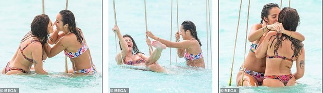 Cựu vũ nữ thoát y mặc bikini đẹp mê hồn bên tình đồng giới ảnh 5