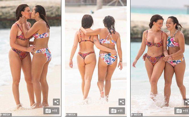 Cựu vũ nữ thoát y mặc bikini đẹp mê hồn bên tình đồng giới ảnh 4