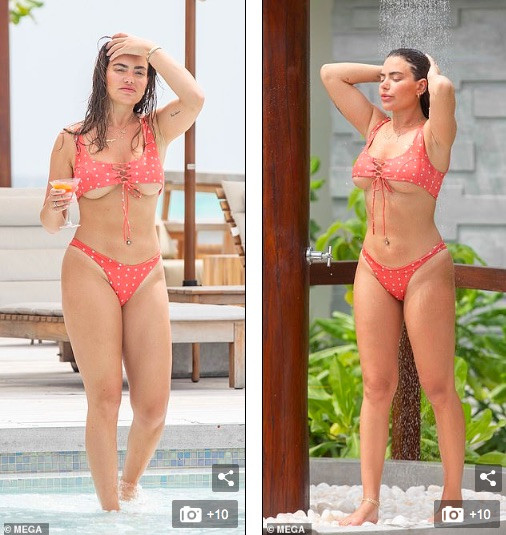 Cựu vũ nữ thoát y 'bốc lửa' với áo tắm bé xíu, lộ cả chân ngực ảnh 9