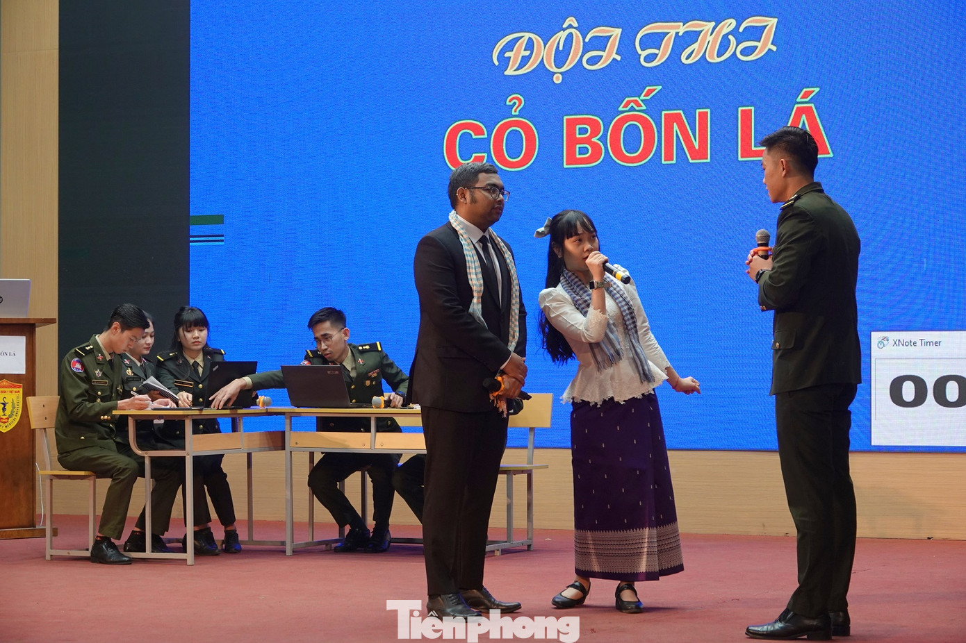 Học viên quân sự Lào và Campuchia thi tài Olympic tiếng Việt ảnh 3