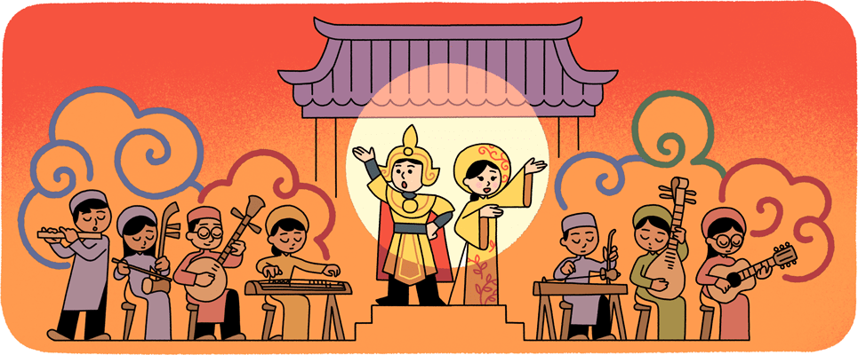 Google thay đổi biểu tượng, tôn vinh nghệ thuật cải lương Việt Nam ảnh 1