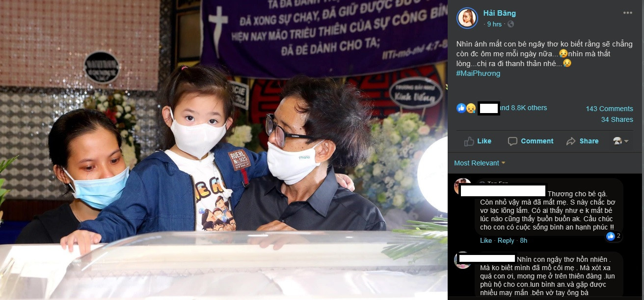 Con gái Mai Phương nhìn mẹ lần cuối ảnh 2