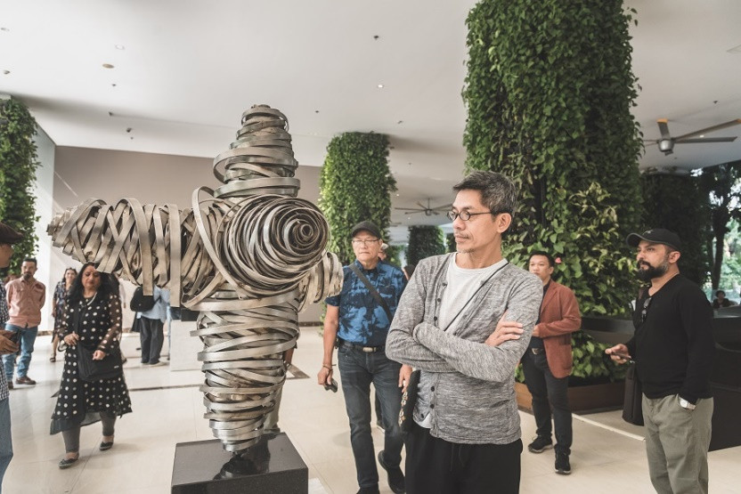 Đoàn nghệ sĩ châu Á ngỡ ngàng với Triển lãm nghệ thuật độc đáo tại Đại Lải ảnh 3