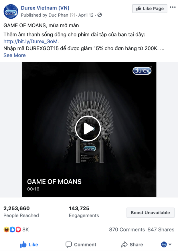 Durex Việt Nam giành Giải Vàng cho quảng cáo trên mạng xã hội ảnh 4