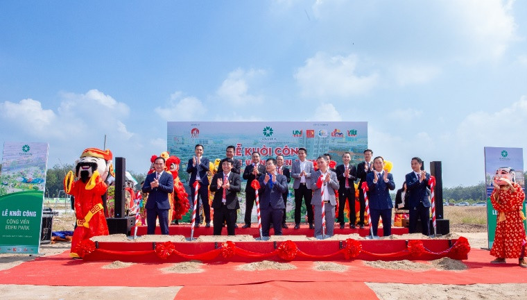 Hơn 1.000 khách hàng tham dự lễ khởi công công viên Eden Park ảnh 1