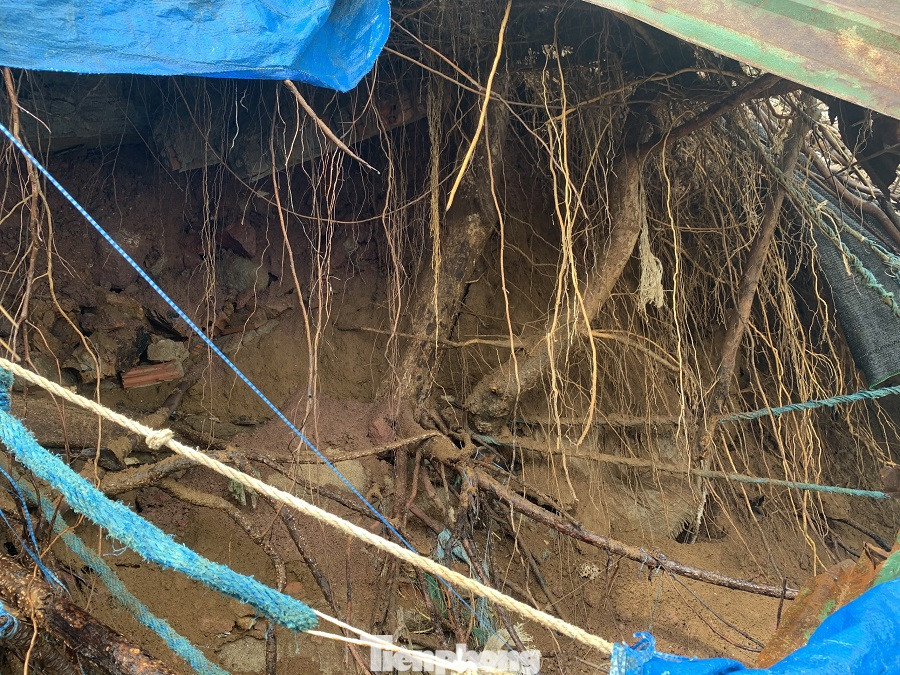 Triều cường 'nuốt' nhiều nhà dân ở vùng ven biển Quảng Ngãi ảnh 6