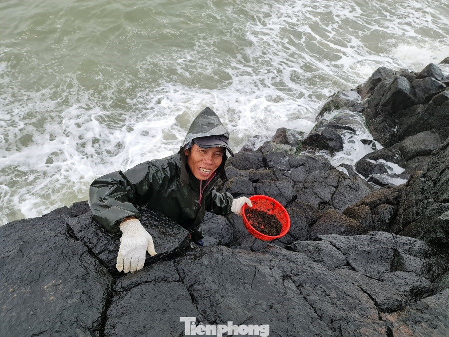  Người dân Quảng Ngãi đội sóng đi hái 'lộc biển' ảnh 11