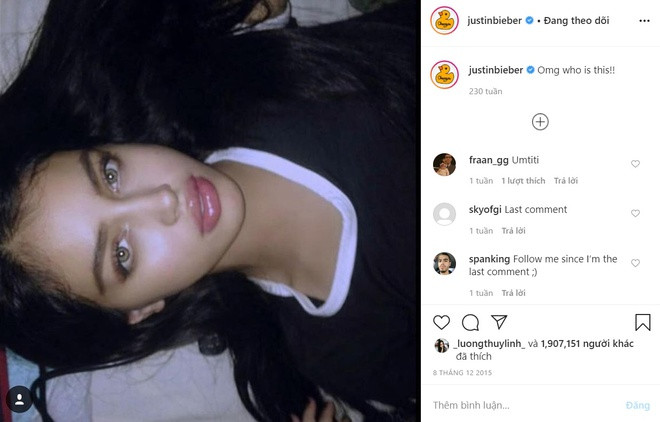 Nhan sắc 'bốc lửa' của cô gái 9x đổi đời vì được Justin Bieber tìm kiếm ảnh 1