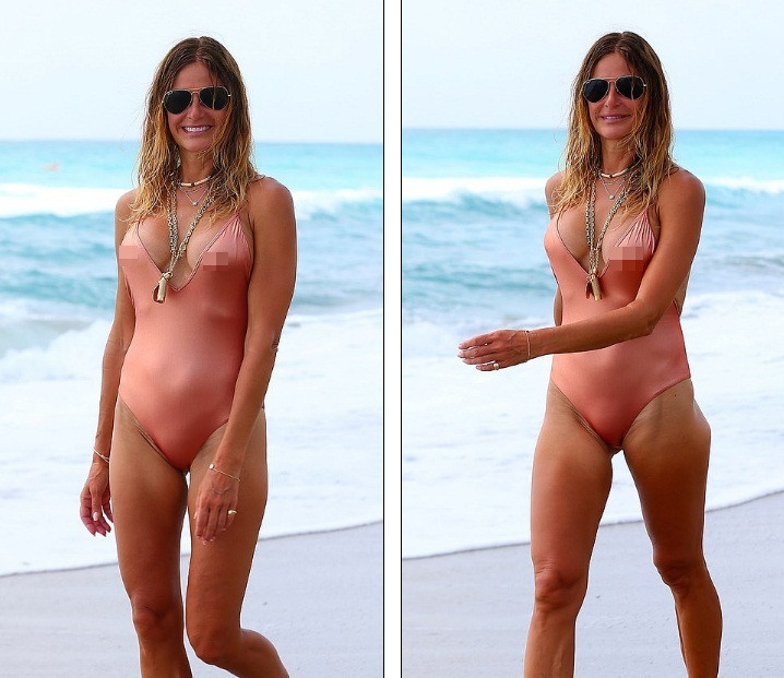 Cựu siêu mẫu Kelly Bensimon 52 tuổi thả dáng 'bốc lửa' trên biển ảnh 5