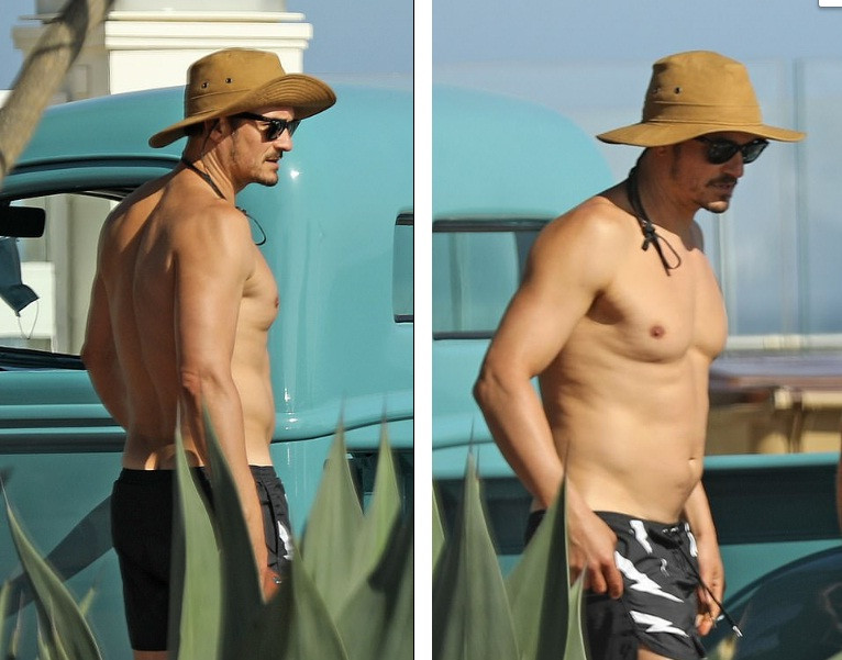 Katy Perry bụng bầu 'lùm lùm', mặc áo tắm đi nghỉ với hôn phu Orlando Bloom ảnh 4