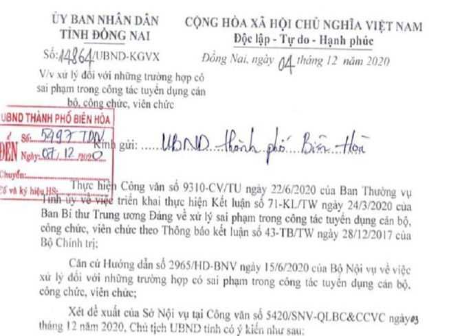 Đồng Nai: Nhiều lãnh đạo ngành giáo dục mất chức vì được bổ nhiệm sai quy định ảnh 1