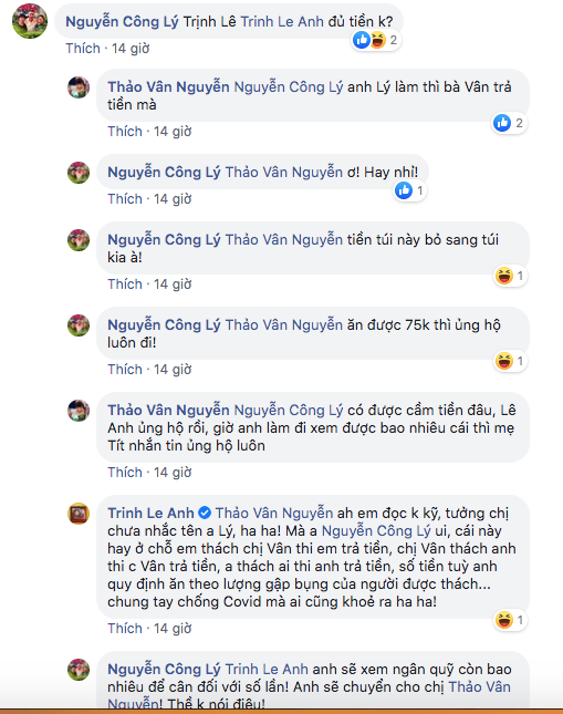 Sống tích cực mùa dịch: MC Thảo Vân gửi ‘thách đấu’ gập bụng, NSND Công Lý nói gì? ảnh 1