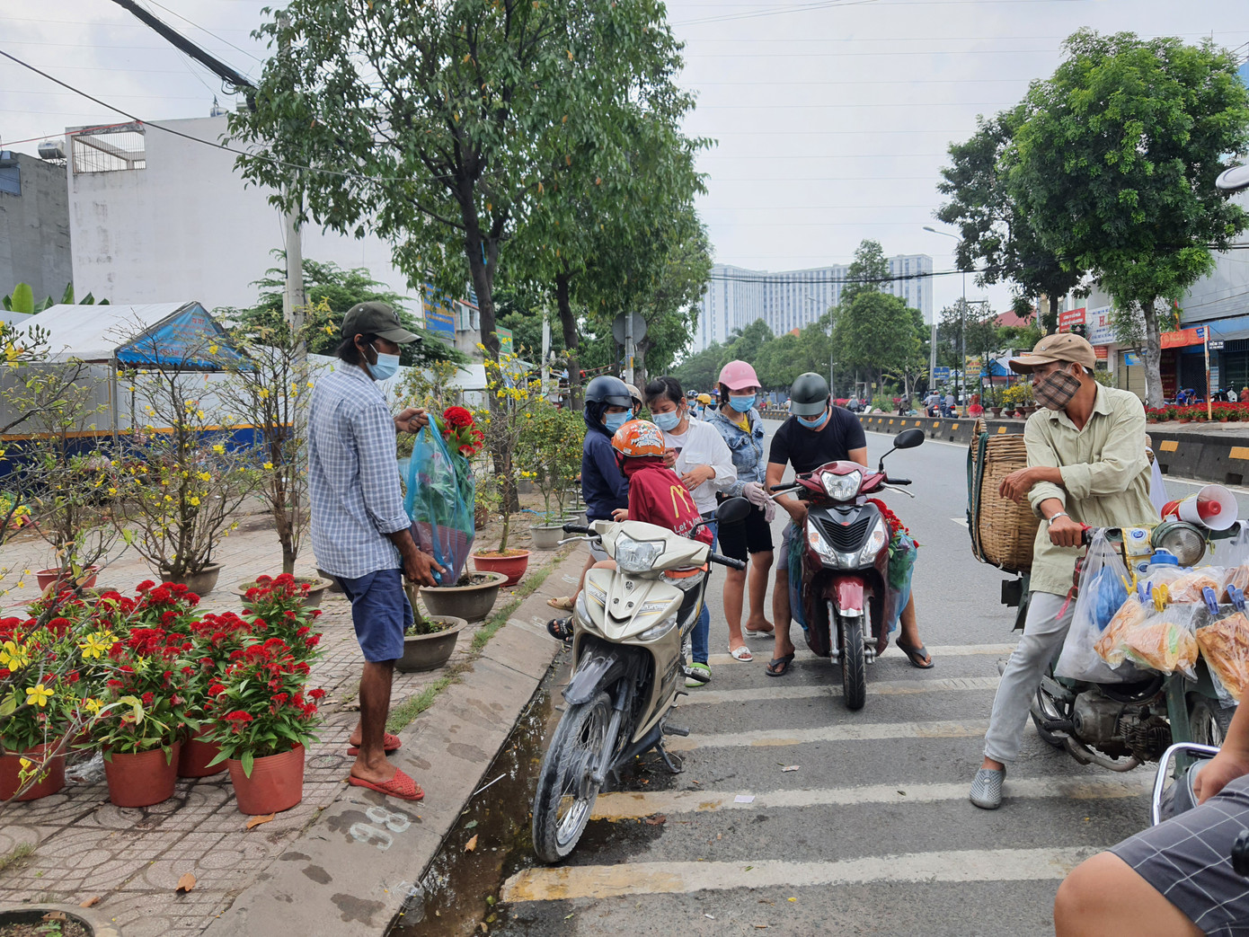 TPHCM: Chợ hoa Hồ Thị Kỷ 'xả hàng' kéo khách ảnh 18
