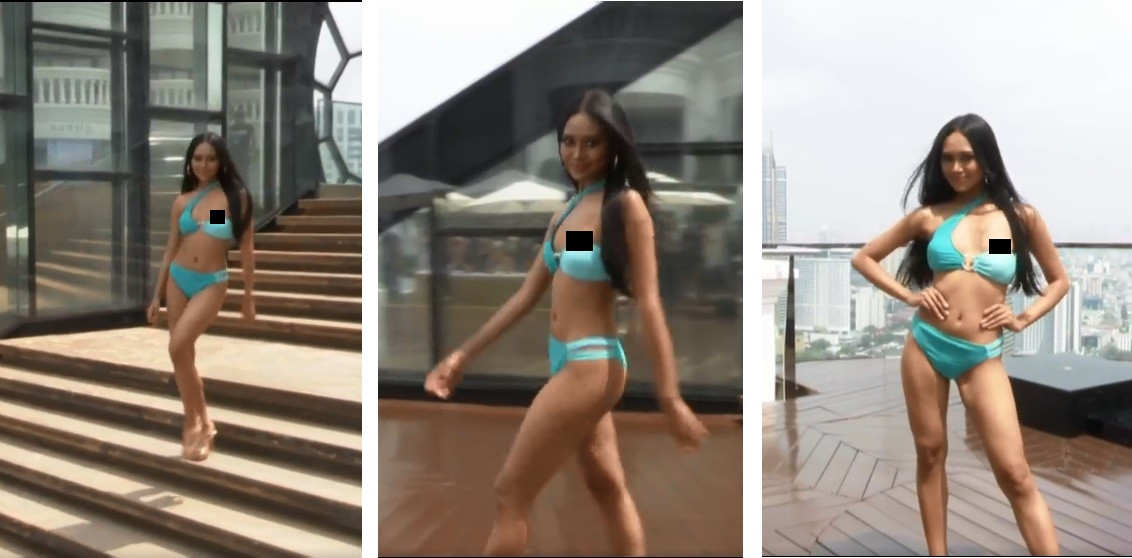 Người đẹp Myanmar lộ ngực trong phần thi áo tắm tại Miss Grand ảnh 2