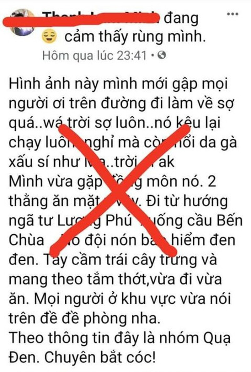 Xử lý người tung tin nhóm ăn xin bôi đen mặt tới Tiền Giang ảnh 1