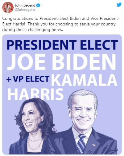 Ariana, Lady Gaga, Lizzo cùng hàng loạt sao vỡ òa trước chiến thắng của ông Joe Biden ảnh 7