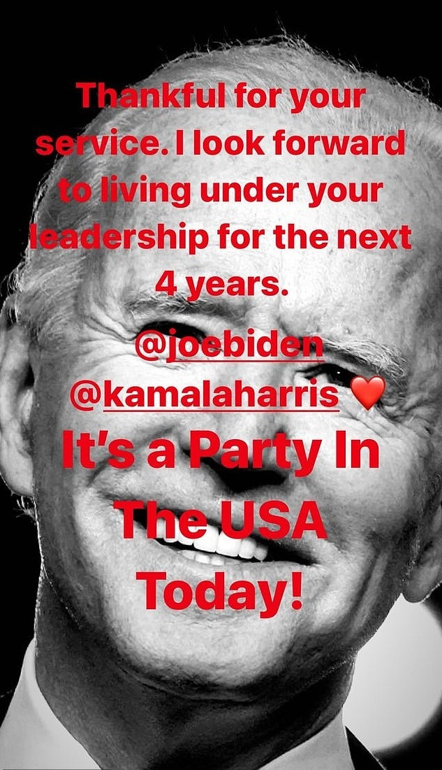 Ariana, Lady Gaga, Lizzo cùng hàng loạt sao vỡ òa trước chiến thắng của ông Joe Biden ảnh 5