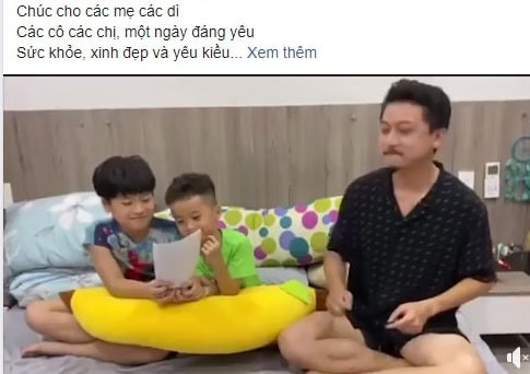 3 cha con Hứa Minh Đạt đọc thơ tặng Lâm Vỹ Dạ nhân ngày 8/3 ảnh 2