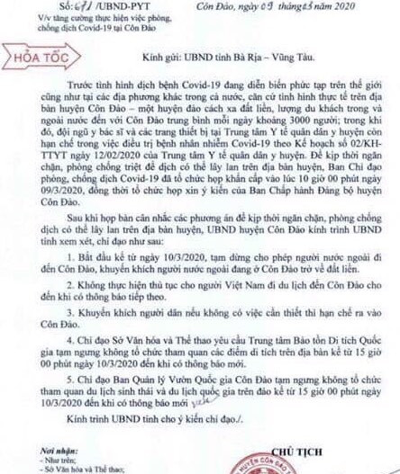 Côn Đảo kiến nghị tạm dừng đón khách nước ngoài ảnh 1