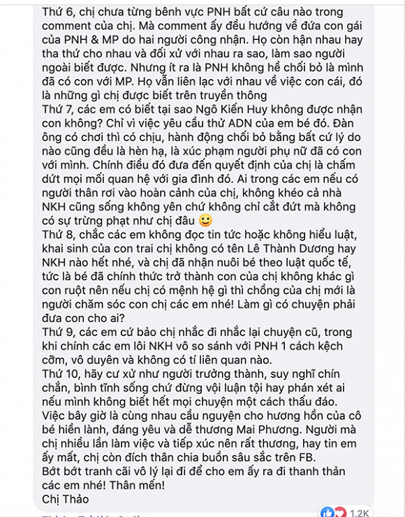 Bị chỉ trích vì khuyên bảo bạn trai cũ của Mai Phương, Thanh Thảo đáp trả gay gắt ảnh 4