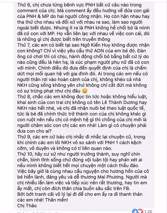 Bị chỉ trích vì khuyên bảo bạn trai cũ của Mai Phương, Thanh Thảo đáp trả gay gắt ảnh 4
