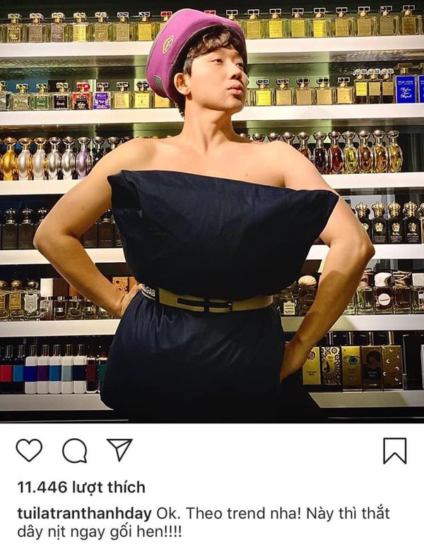 Đu theo trào lưu “lấy gối làm váy”, Trần Thành để lộ kho nước hoa tiền tỉ ảnh 1