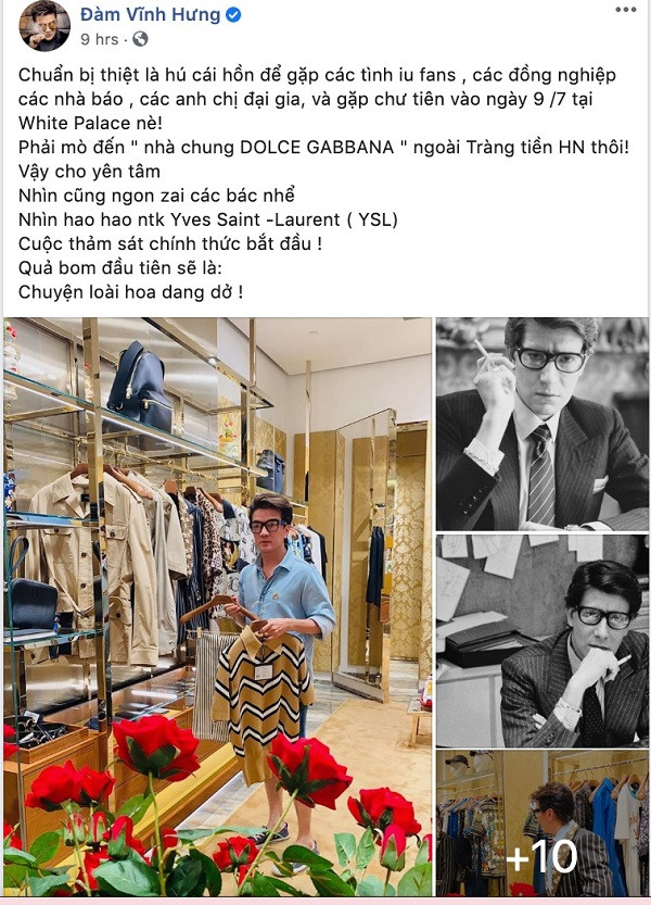 Đàm Vĩnh Hưng tiết lộ lý do gần đây mạnh tay mua sắm quần áo hàng hiệu ảnh 6