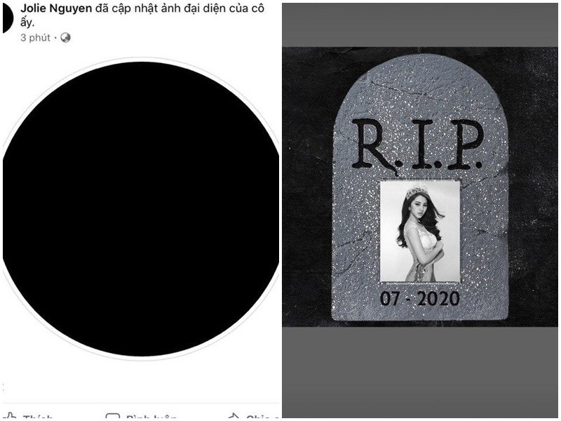 Jolie Nguyễn thay avatar đen, để ảnh “R.I.P chính mình” khiến cư dân mạng xôn xao ảnh 3
