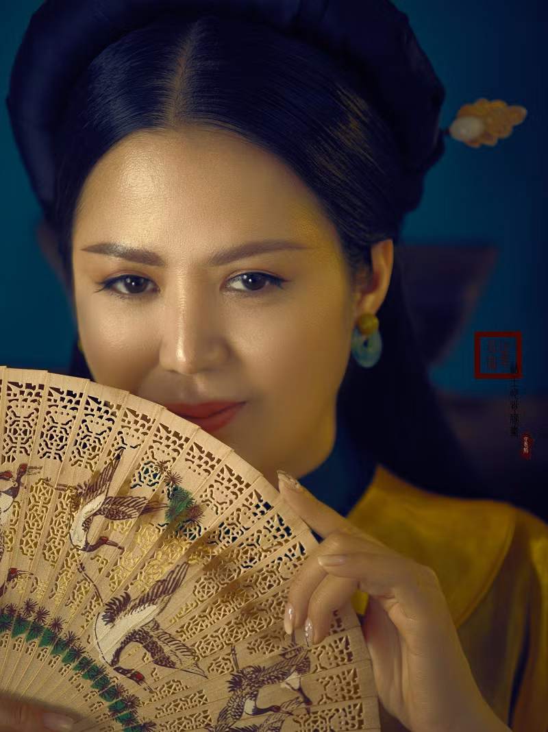 Đinh Hiền Anh hóa mỹ nhân thời xưa đẹp mơ màng trong bộ ảnh đón tuổi mới ảnh 5