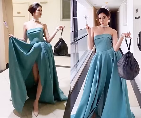 Hết biến gối thành váy, sao Việt lại đua nhau diện thật đẹp để đi... đổ rác ảnh 6