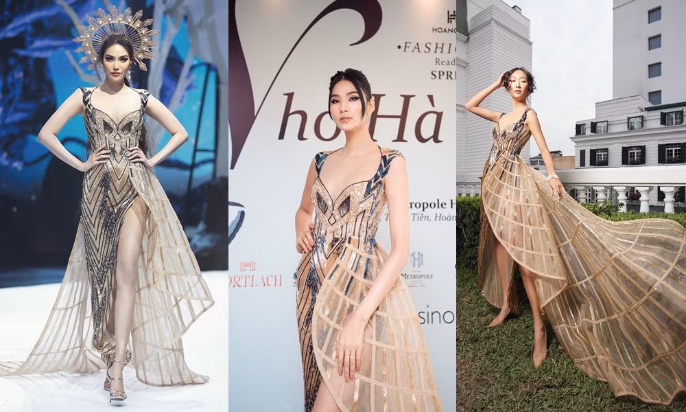 Chiếc váy này có gì đặc biệt mà ba mỹ nhân Lan Khuê, Hoàng Thùy, Thanh Khoa đua nhau mặc? ảnh 13