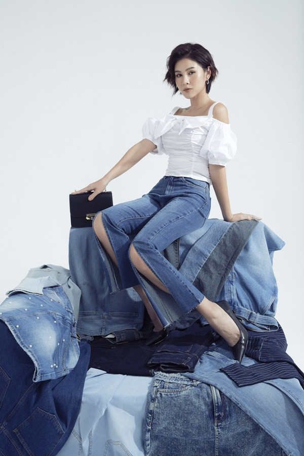 Ai nói phụ nữ mặc jeans thì thiếu nữ tính, MC Thu Hoài chứng minh điều ngược lại ảnh 10