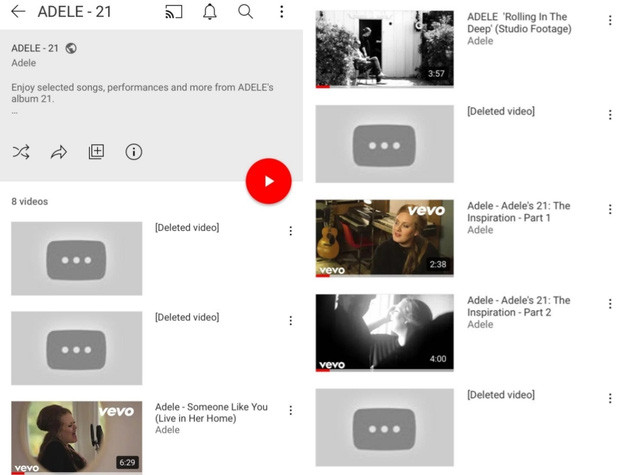 Hai MV tỉ view đã biến mất trên YouTube trong sự ngỡ ngàng của người hâm mộ. Adele thẳng tay xóa 2 MV tỉ view trên YouTube, “siêu bão comeback” sắp đổ bộ? ảnh 1