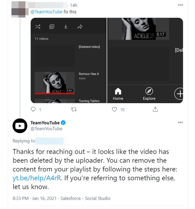 Phía YouTube nhanh chóng khẳng định team Adele đã tự tay xóa sạch hai MV tỉ view của mình. Adele thẳng tay xóa 2 MV tỉ view trên YouTube, “siêu bão comeback” sắp đổ bộ? ảnh 2