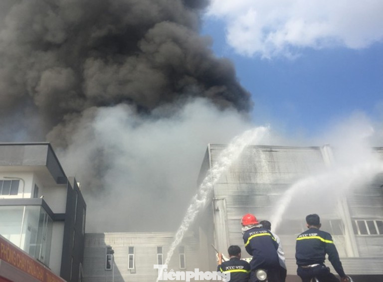 Cháy lớn ở công ty sản xuất bàn ghế Bình Dương ảnh 3