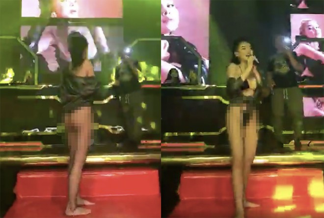 Trước khi Sở Văn hoá vào cuộc, Ngân 98 nhiều lần mặc dung tục bị chỉ trích thậm tệ ảnh 1