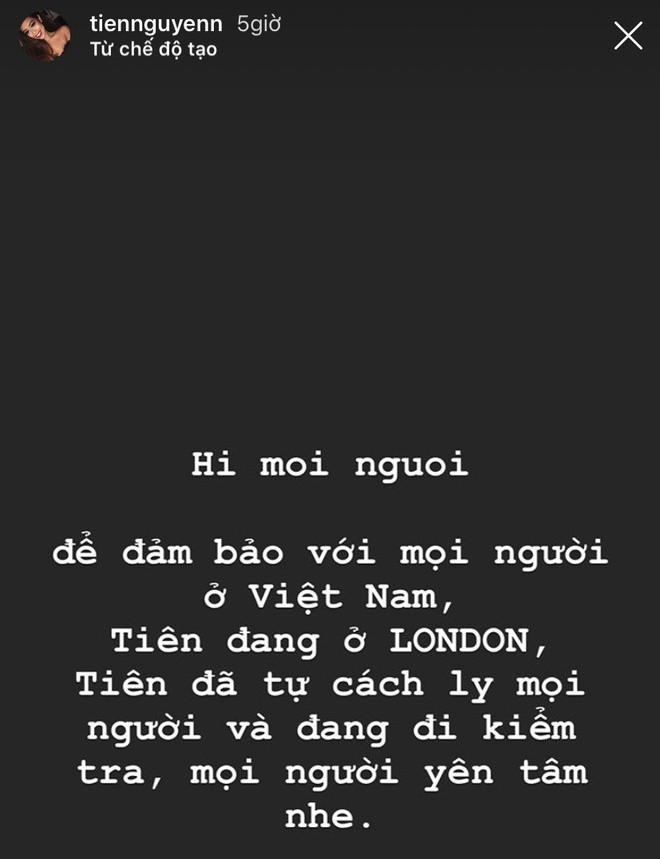 Em chồng Hà Tăng tự cách ly ở Anh sau khi từ Italy trở về ảnh 1