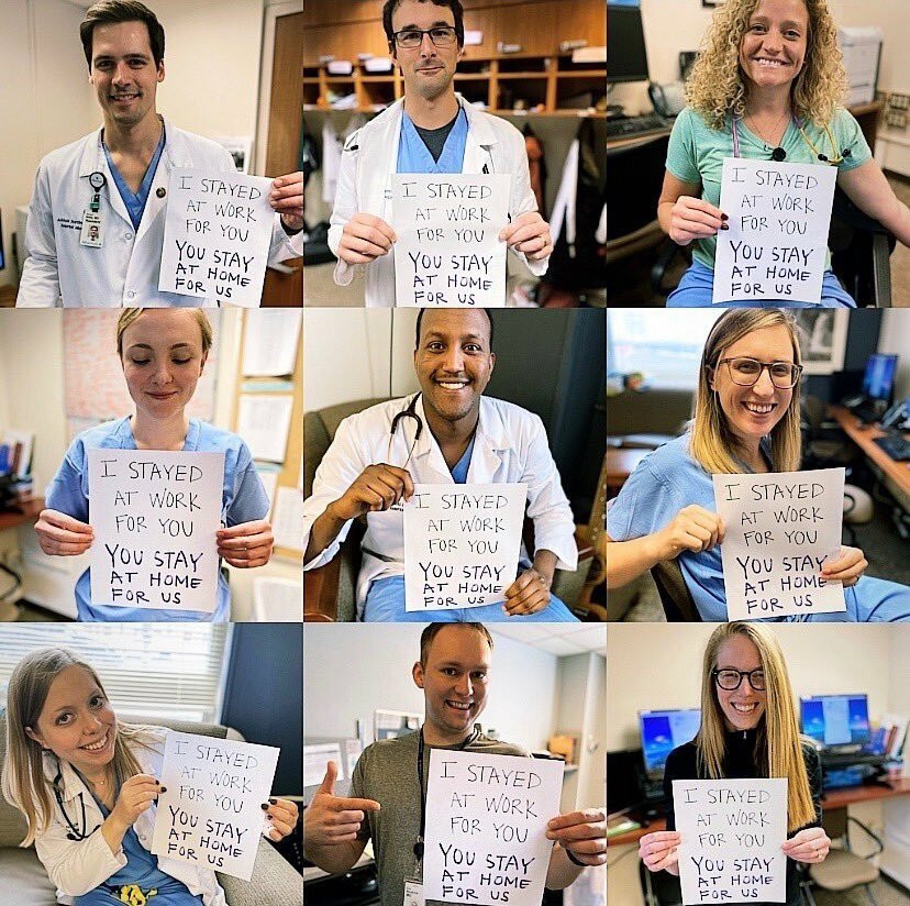 Thông điệp 'Chúng tôi đi làm vì bạn, bạn ở nhà vì chúng tôi' gây xúc động toàn cầu ảnh 10